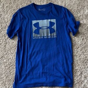 Under Armour Royal Blue Tee with Gray Logo